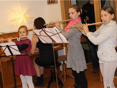 Vánoční koncert ZUŠ Štětí pro pacienty hospice,2018